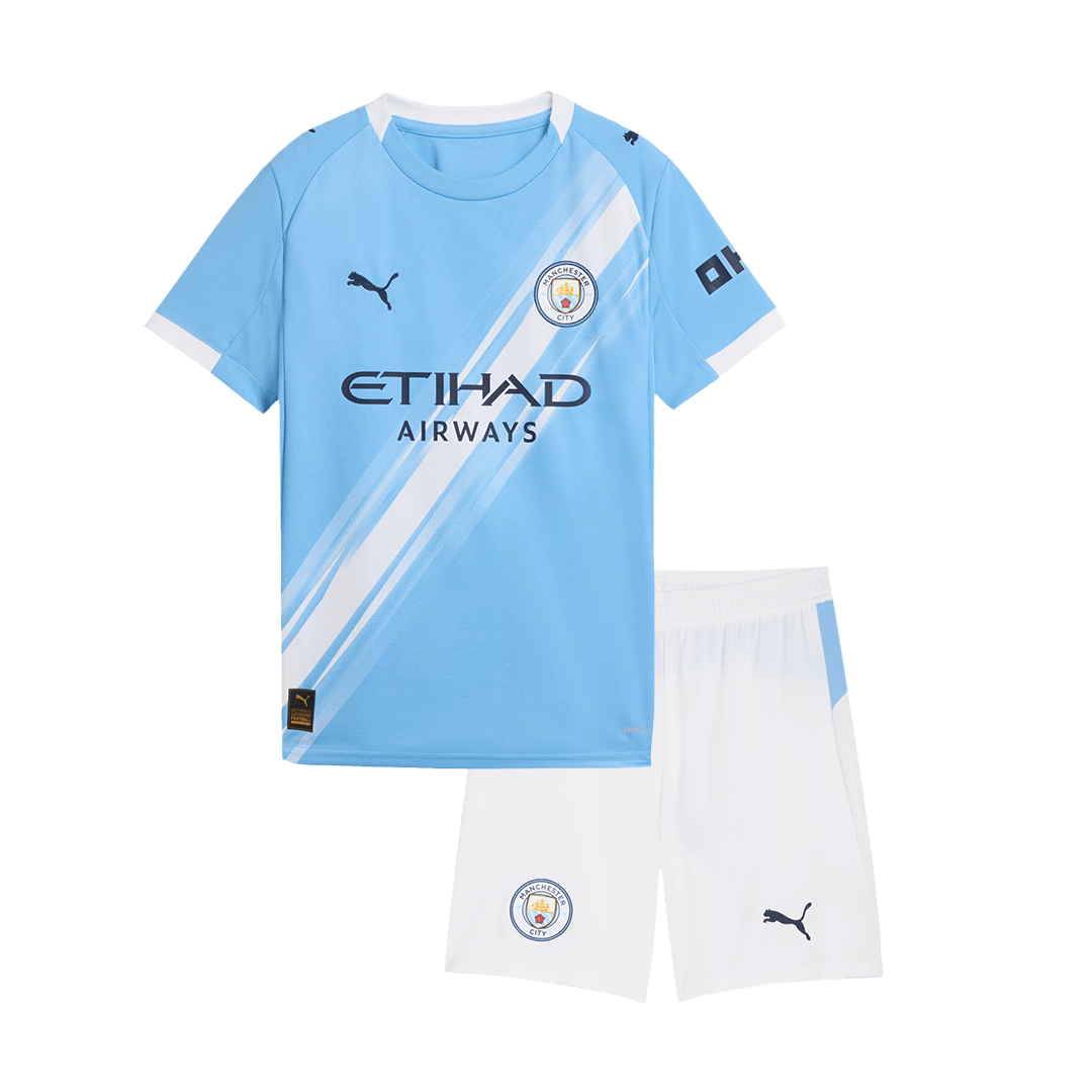 Manchester City Domicile Maillot Kit 2025/26 Junior