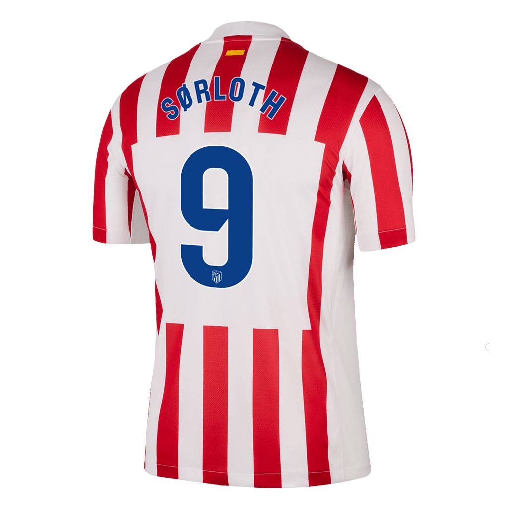 SØRLOTH #9 Atlético Domicile Maillot 2025/26 Rouge&Blanc