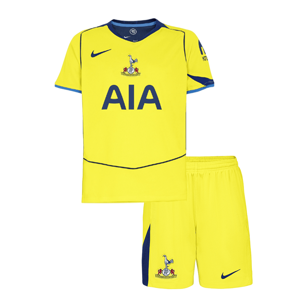 Tottenham Hotspur Maillot Kit 2025/26 Junior Jaune