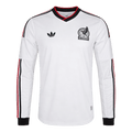 Mexique Extérieur Maillot Manches Longues - Coupe du Monde 2026 Blanc Grande Taille