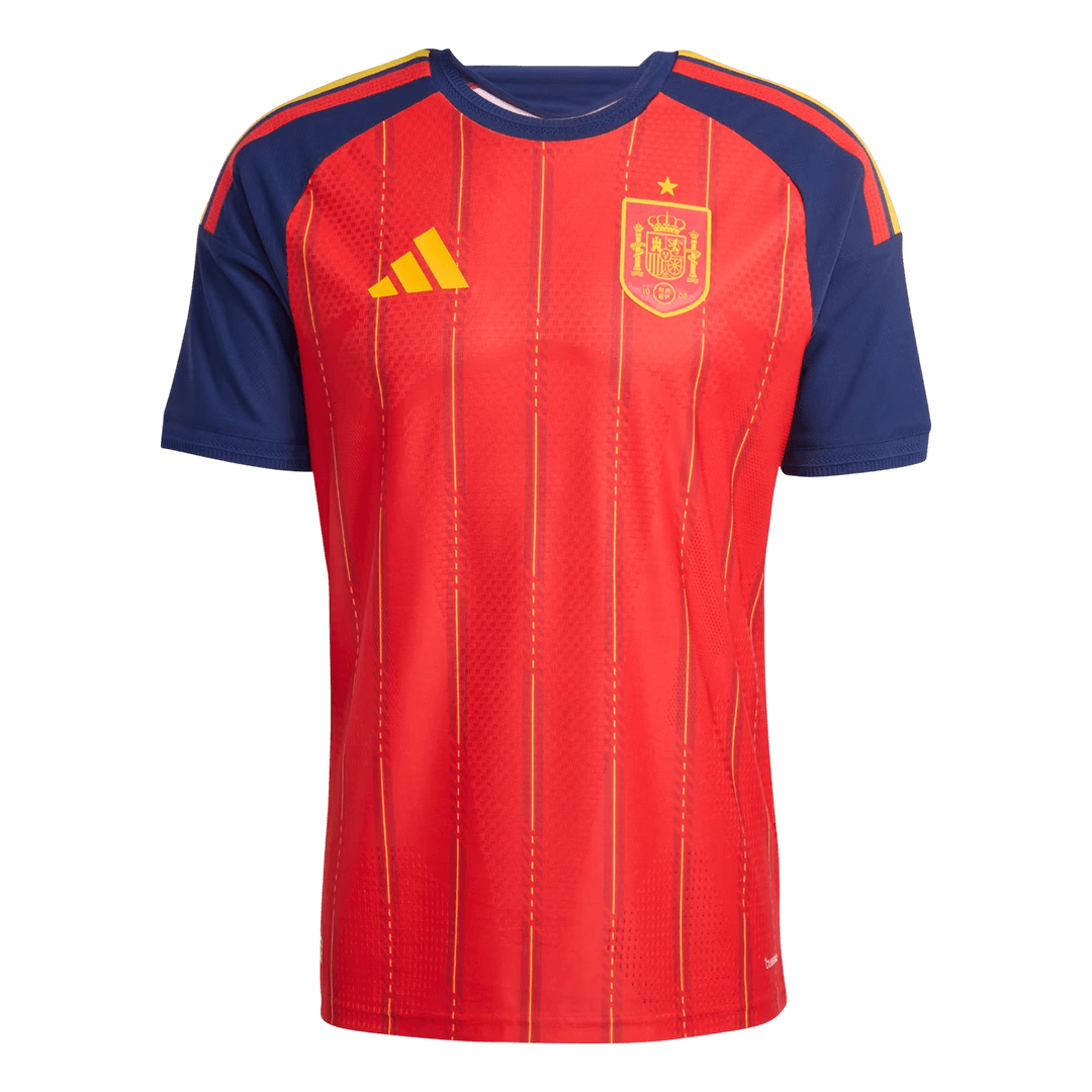 Espagne Domicile Maillot Coupe du Monde 2026 Rouge Joueur Grande Taille