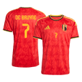 DE BRUYNE #7 Belgique Domicile Maillot - Coupe du Monde 2026 Rouge