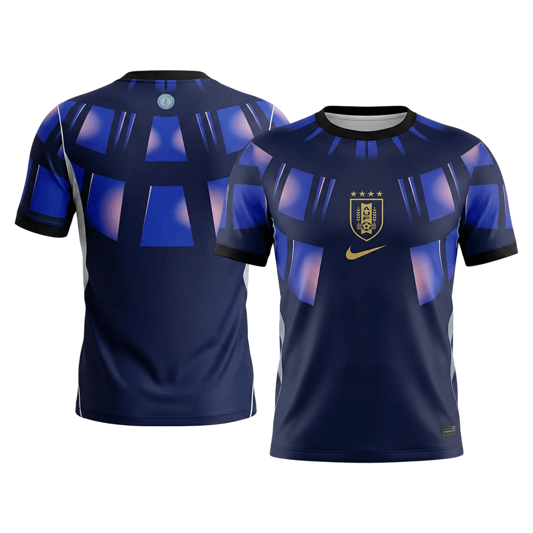 Uruguay Extérieur Maillot - Coupe du Monde 2026 Bleu marine Grande Taille