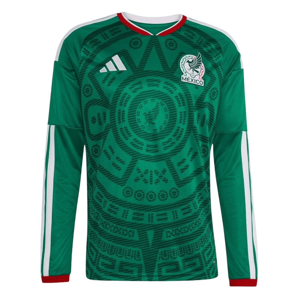 Mexique Domicile Maillot Manches Longues - Coupe du Monde 2026 Vert Grande Taille