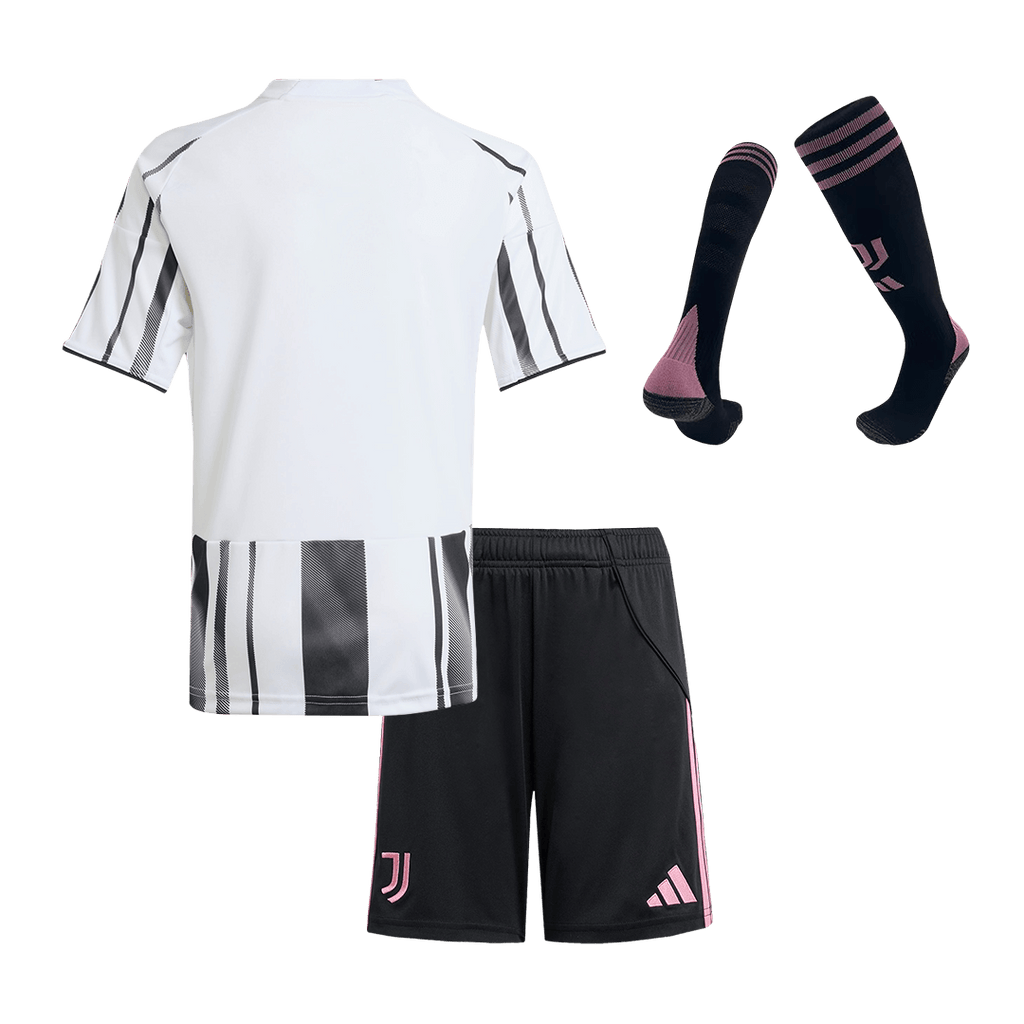 Juventus Domicile Maillot Kit 2025/26 Enfant Black&White