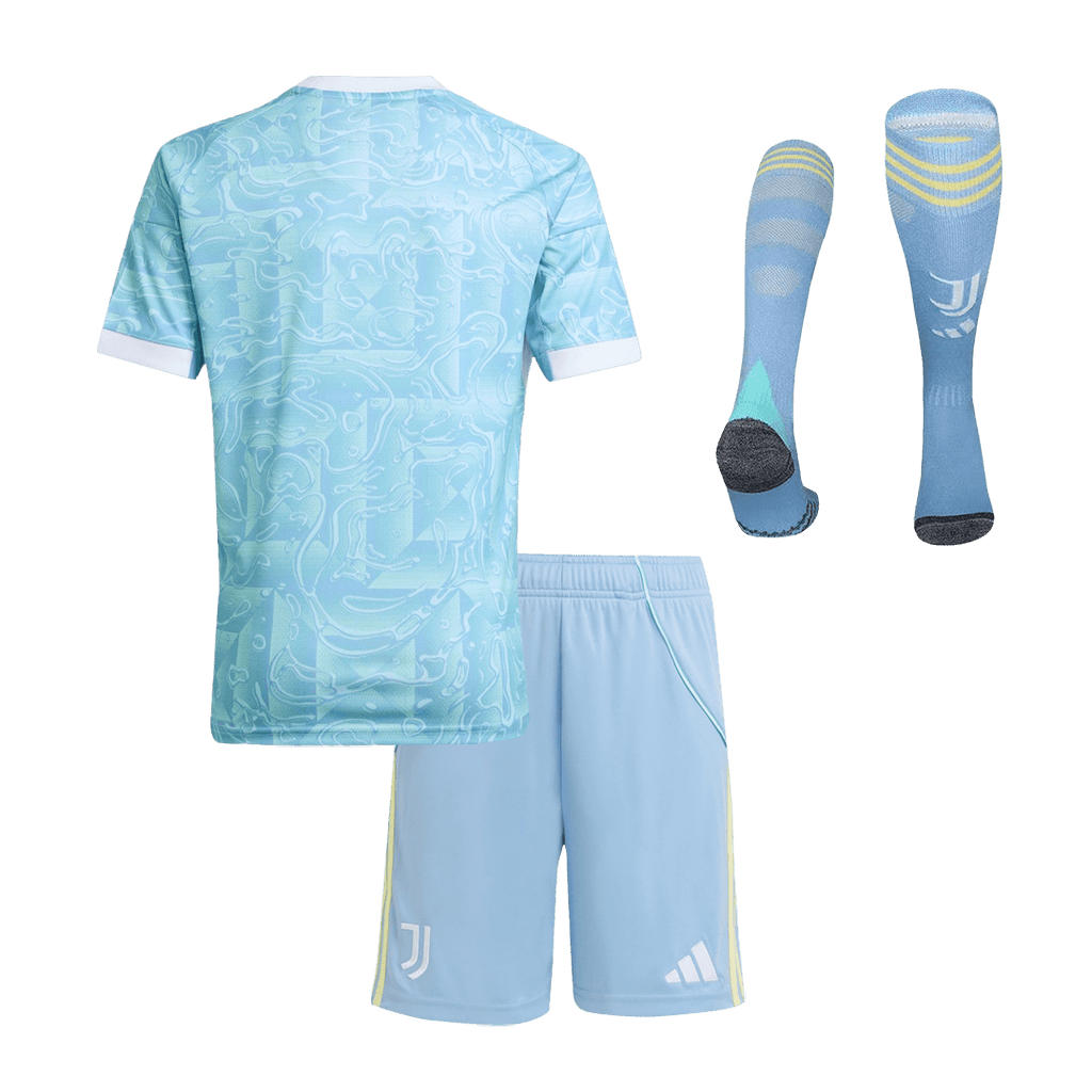 Vente Flash Juventus Extérieur Maillot Kit 2025/26 Enfant Bleu