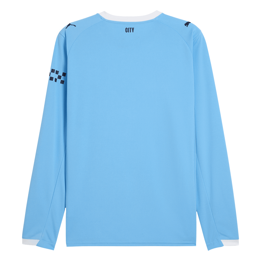 Manchester City Domicile Maillot Manches Longues 2025/26 Grande Taille