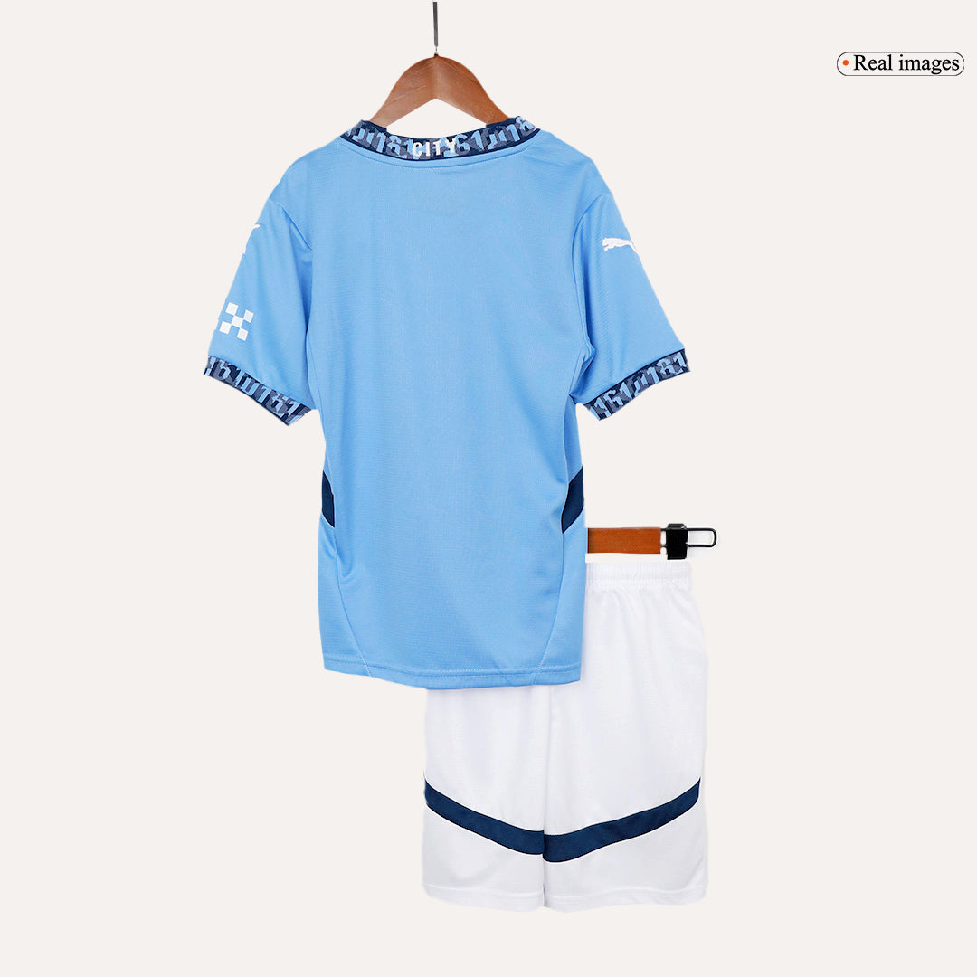Manchester City Domicile Maillot Kit 2024/25 Enfant