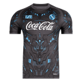 Naples Pre-Match Maillot 2025/26 Noir Grande Taille