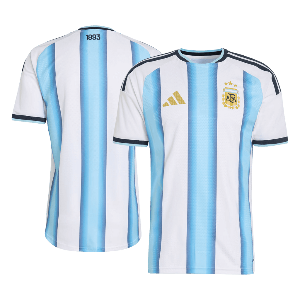 Argentine Domicile Maillot Coupe du Monde 2026 Blue&White Joueur Grande Taille