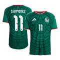 S.GIMENEZ #11 Mexique Domicile Maillot - Coupe du Monde 2026 Vert Joueur