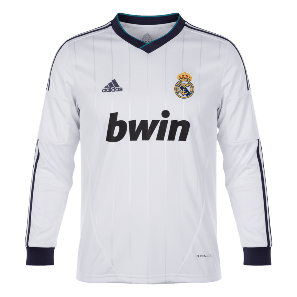 Retro Real Madrid Domicile Maillot Manches Longues 2012/13 Blanc