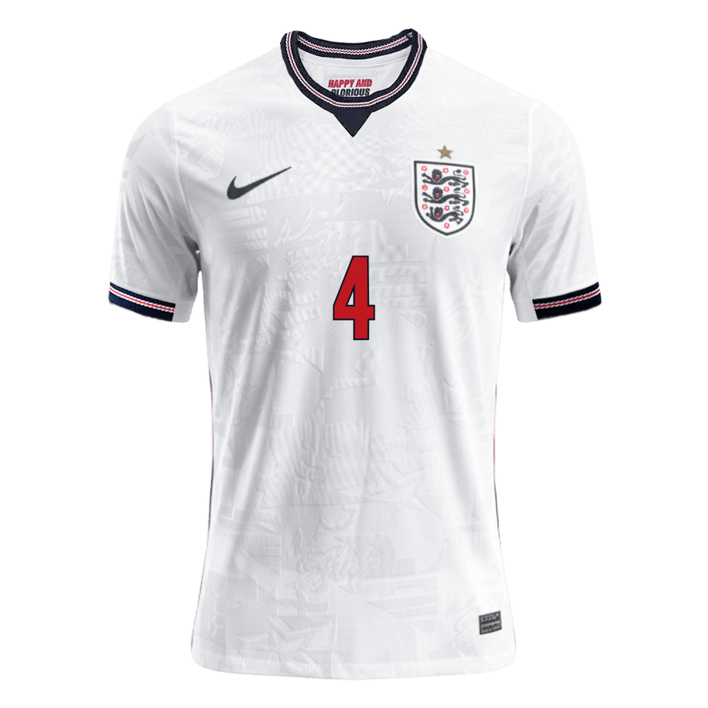 RICE #4 Angleterre Domicile Maillot - Coupe du Monde 2026 Blanc Joueur