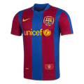 Retro Barcelone Domicile Maillot 2007/08 Blue&Garnet
