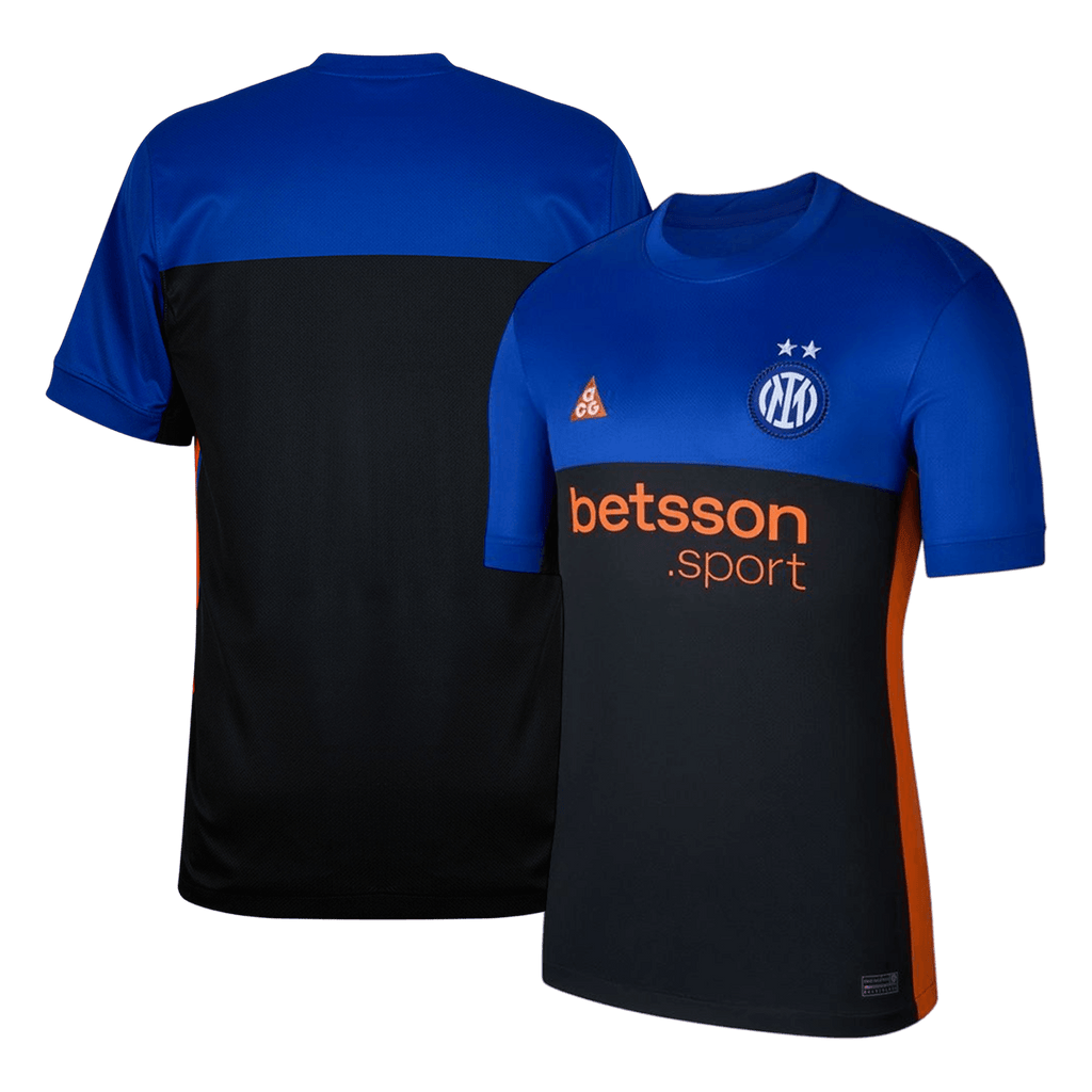 Inter Milan Fourth Away Maillot 2025/26 Black&Blue Grande Taille