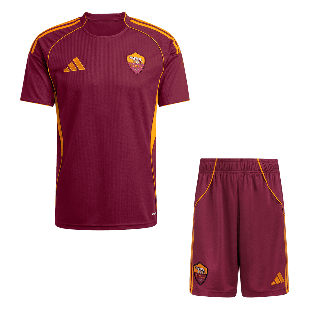 Roma Domicile Maillot Kit 2025/26 Rouge