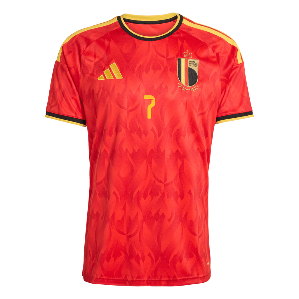 DE BRUYNE #7 Belgique Domicile Maillot - Coupe du Monde 2026 Rouge