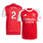 SALIBA #2 Arsenal Domicile Maillot 2025/26 Rouge Authentique