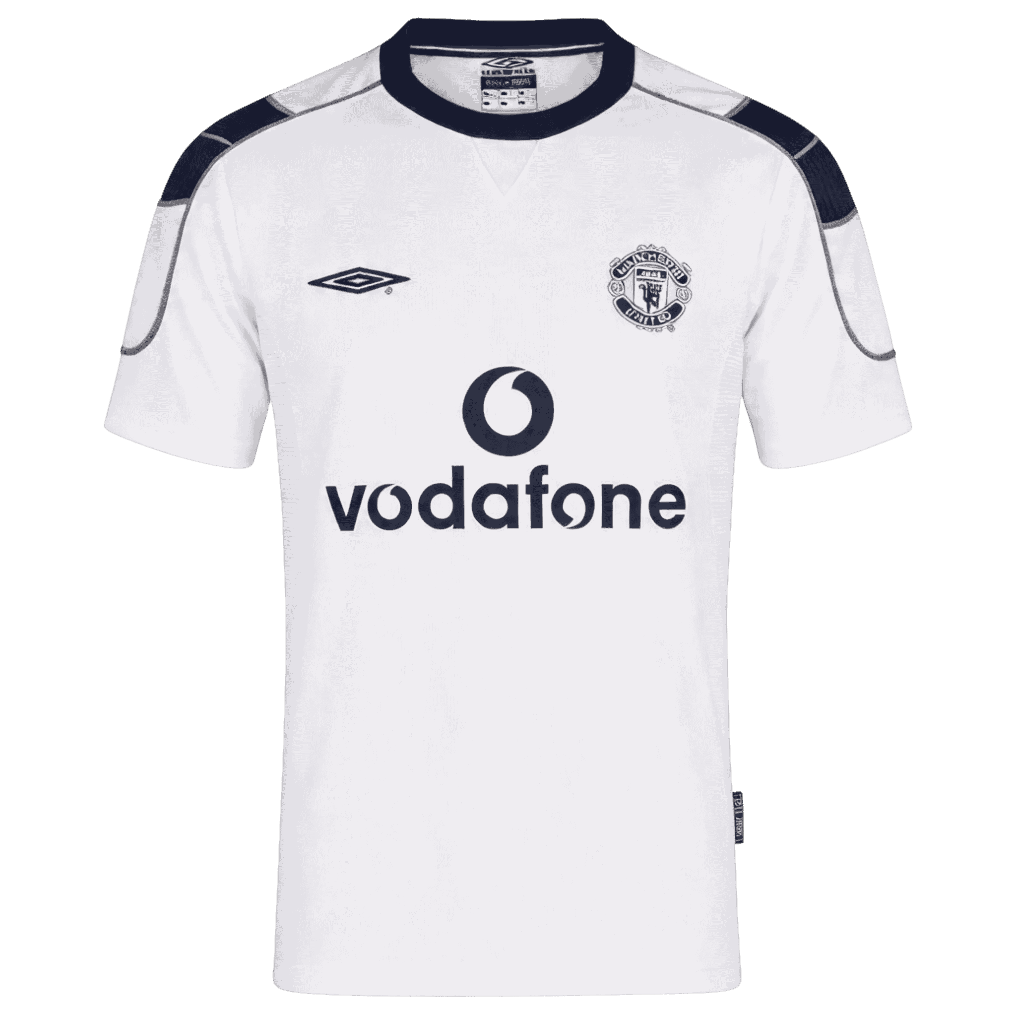 Retro Manchester United Extérieur Maillot 2000/01 Blanc