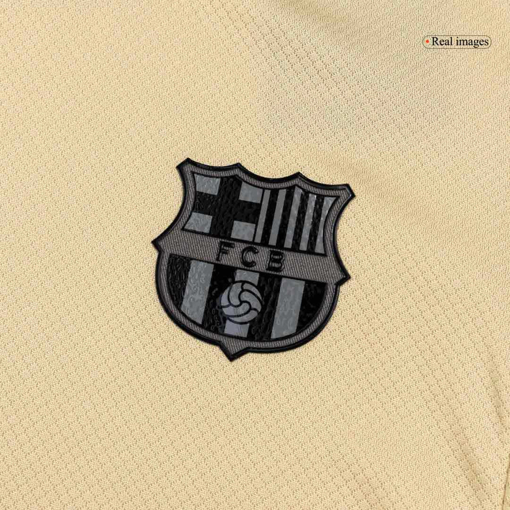 Vente Flash Barcelone Extérieur Maillot Kit 2025/26 Enfant Jaune&Noir