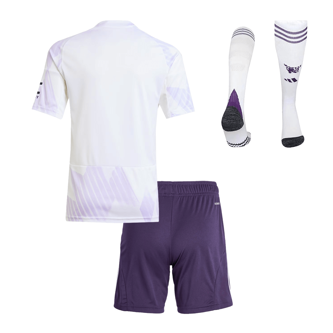 Manchester United Extérieur Maillot Kit 2025/26 Enfant Blanc