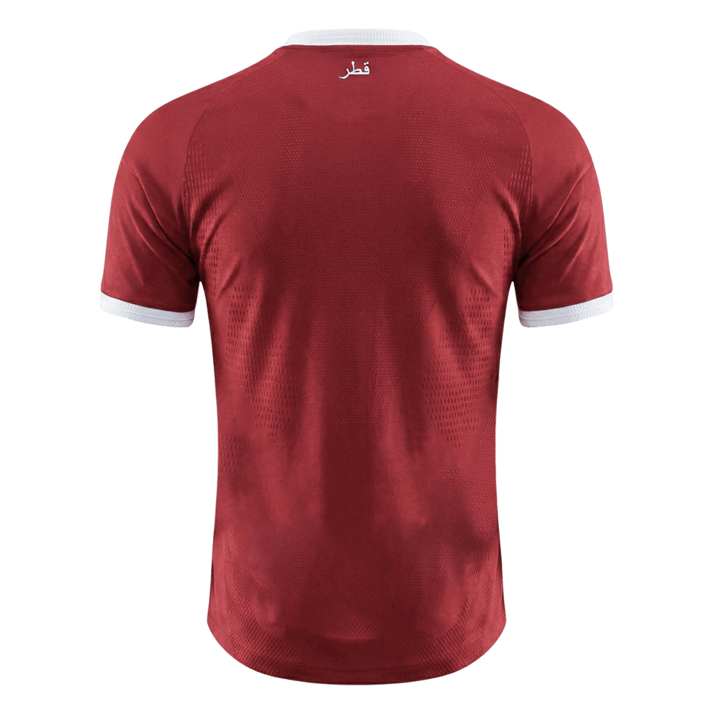 Qatar Domicile Maillot - Coupe du Monde 2026 Rouge Joueur
