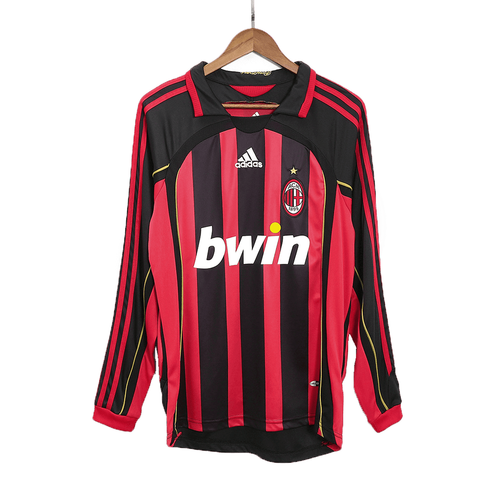 Retro Milan AC Domicile Maillot Manches Longues 2006/07