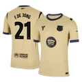 F.DE JONG #21 Barcelone Extérieur Maillot 2025/26 Authentique - UCL
