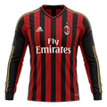 Retro AC Milan Domicile Maillot Manches Longues 2013/14 Rouge&Noir