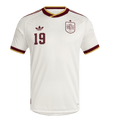 LAMINE YAMAL #19 Espagne Extérieur Maillot - Coupe du Monde 2026 Blanc Joueur