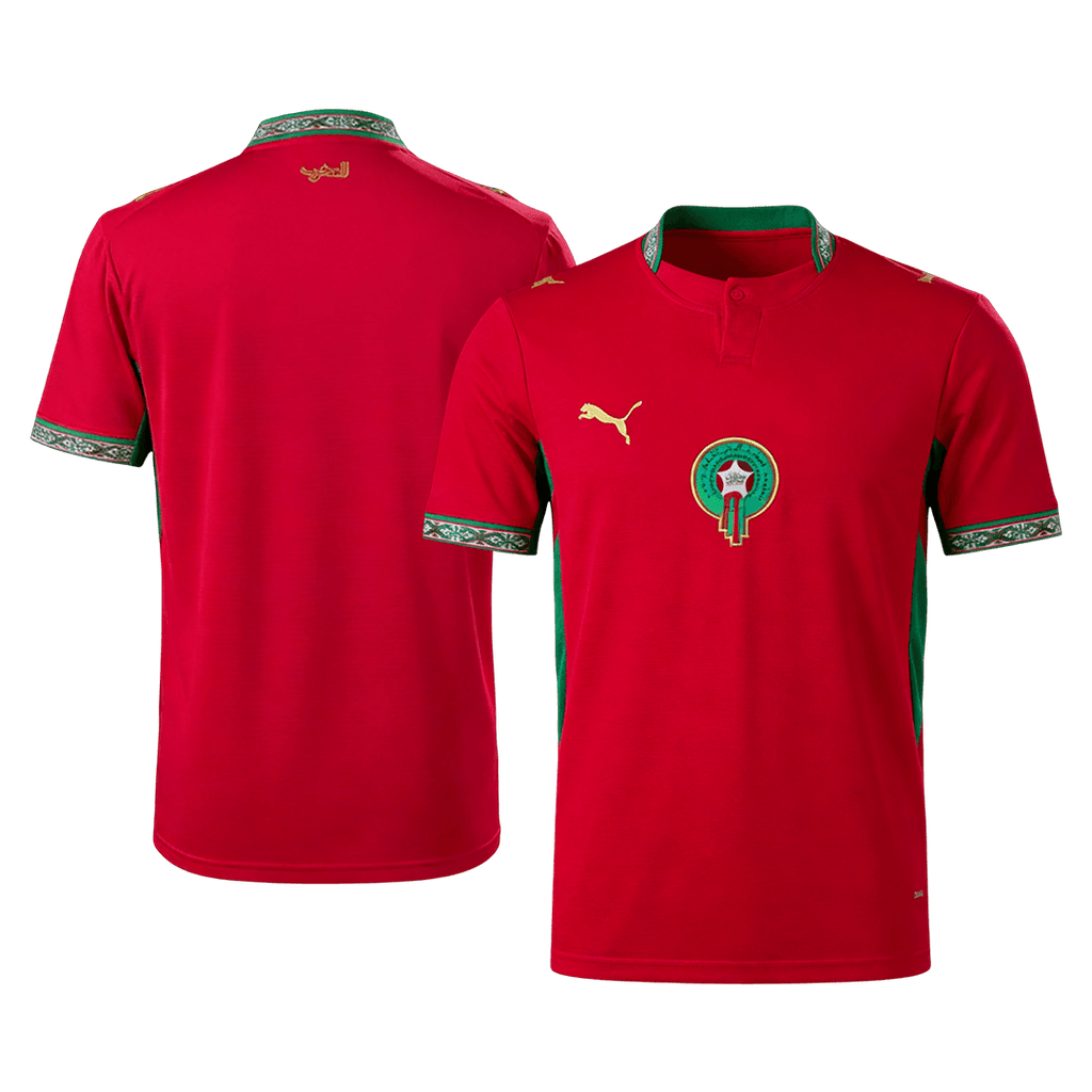 Maroc Domicile Maillot - Coupe du Monde 2026 Rouge Grande Taille