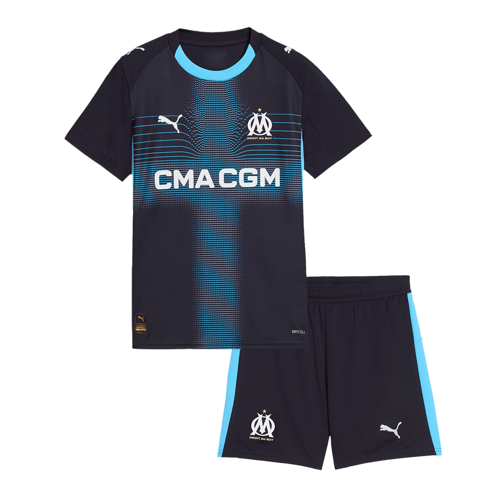 Olympique de Marseille Extérieur Maillot Kit 2025/26 Junior