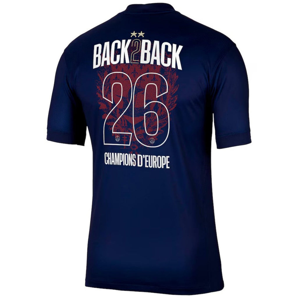 Champions of Europe #26 Domicile Maillot 2025/26 Enfant Bleu marine - 2 Stars