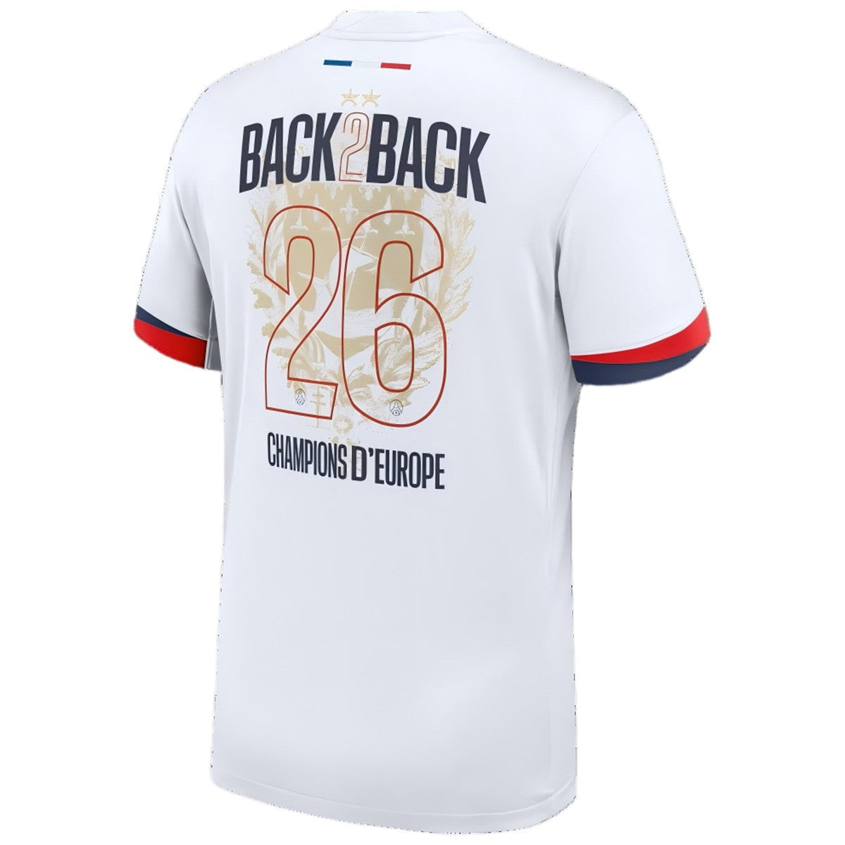 Champions of Europe #26 Extérieur Maillot 2024/26 Blanc - 2 Stars