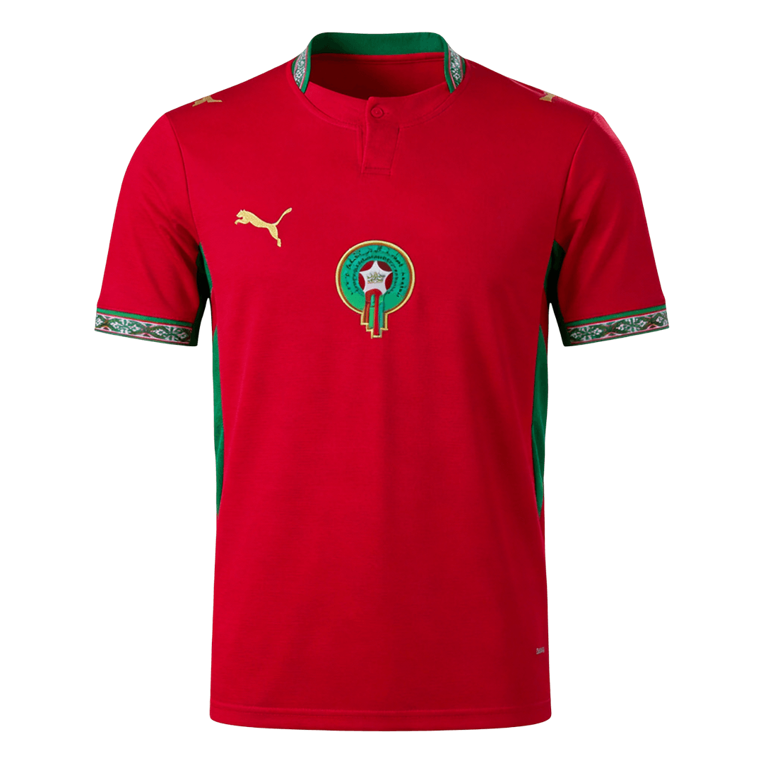 Maroc Domicile Maillot - Coupe du Monde 2026 Rouge Grande Taille