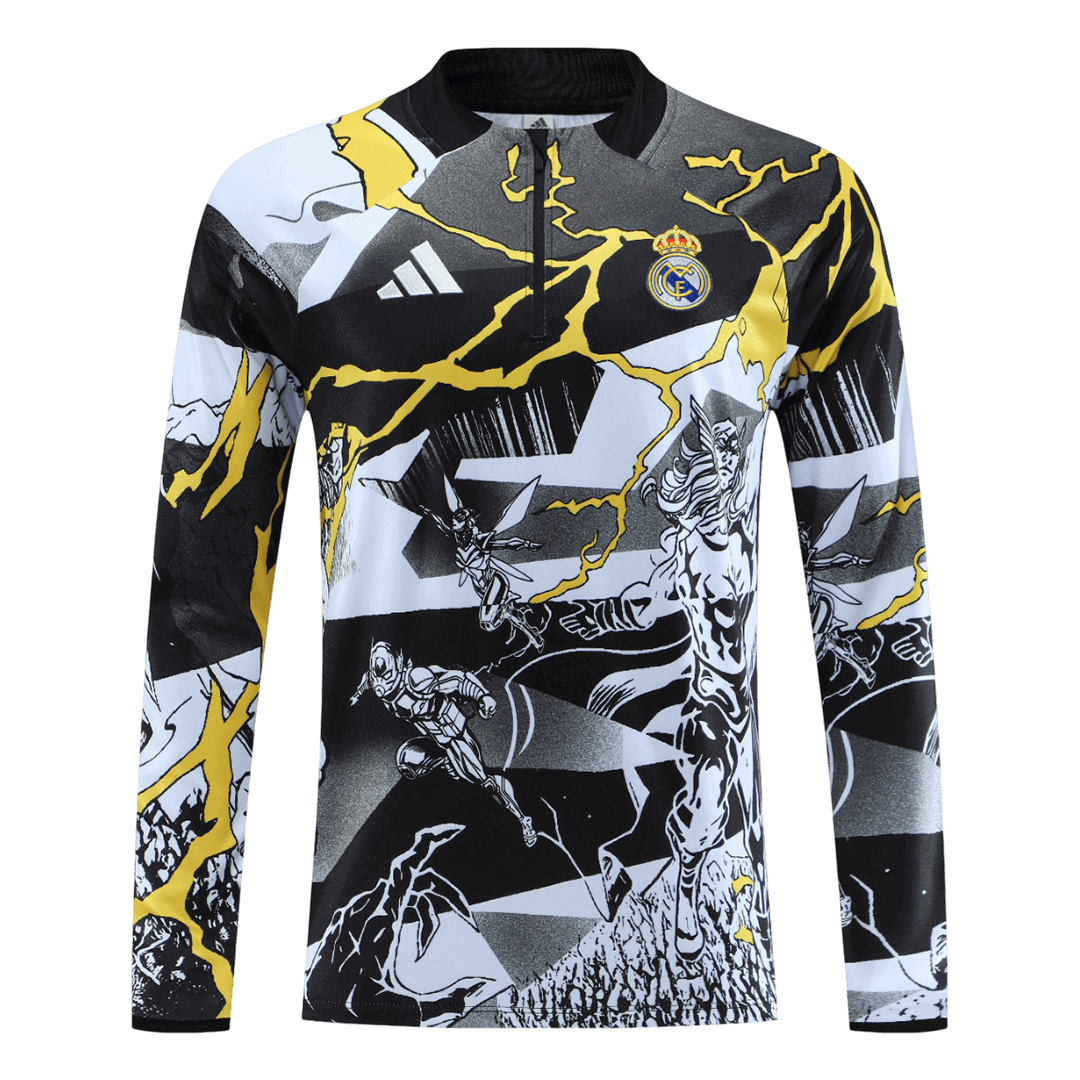 Vente Flash Real Madrid Sweatshirt Kit 2025/26 Enfant Noir