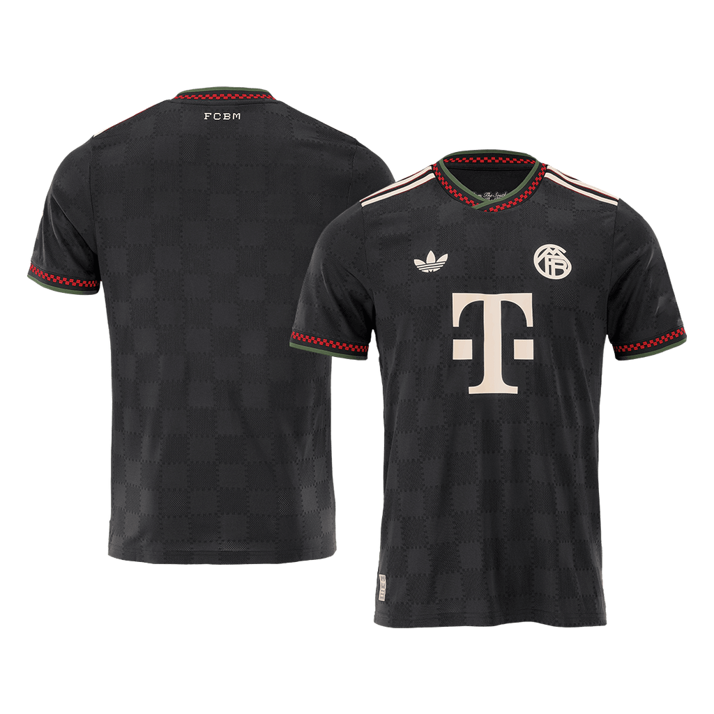 Munich Third Maillot 2025/26 Noir Joueur Grande Taille
