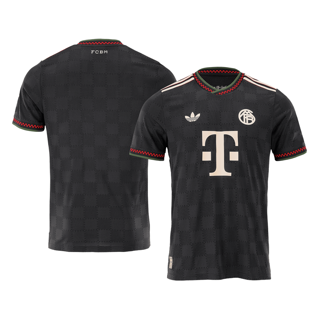 Munich Third Maillot 2025/26 Noir Joueur Grande Taille