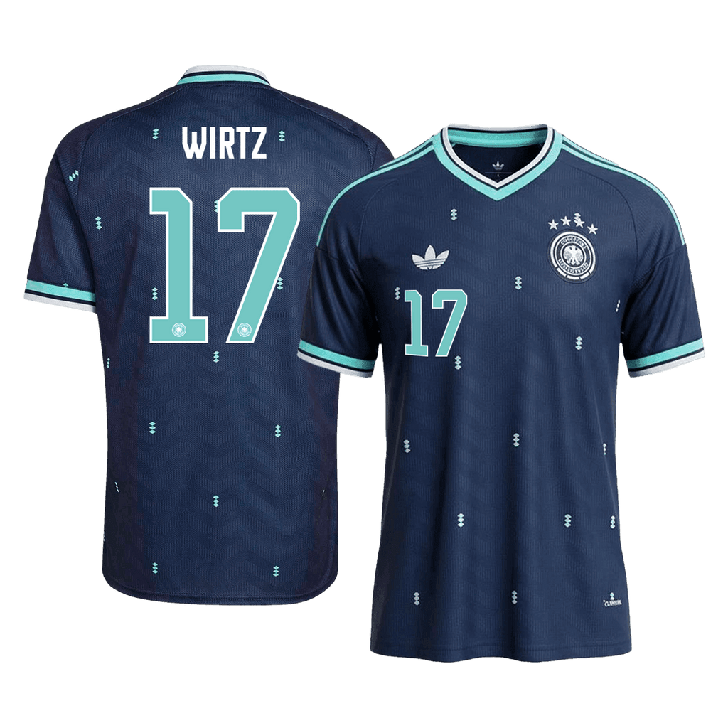 WIRTZ #17 Allemagne Extérieur Maillot - Coupe du Monde 2026 Bleu marine