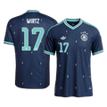 WIRTZ #17 Allemagne Extérieur Maillot - Coupe du Monde 2026 Bleu marine