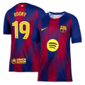 ROONY #19 Barcelone Domicile Maillot 2025/26 Rouge et Bleu - UCL - Super