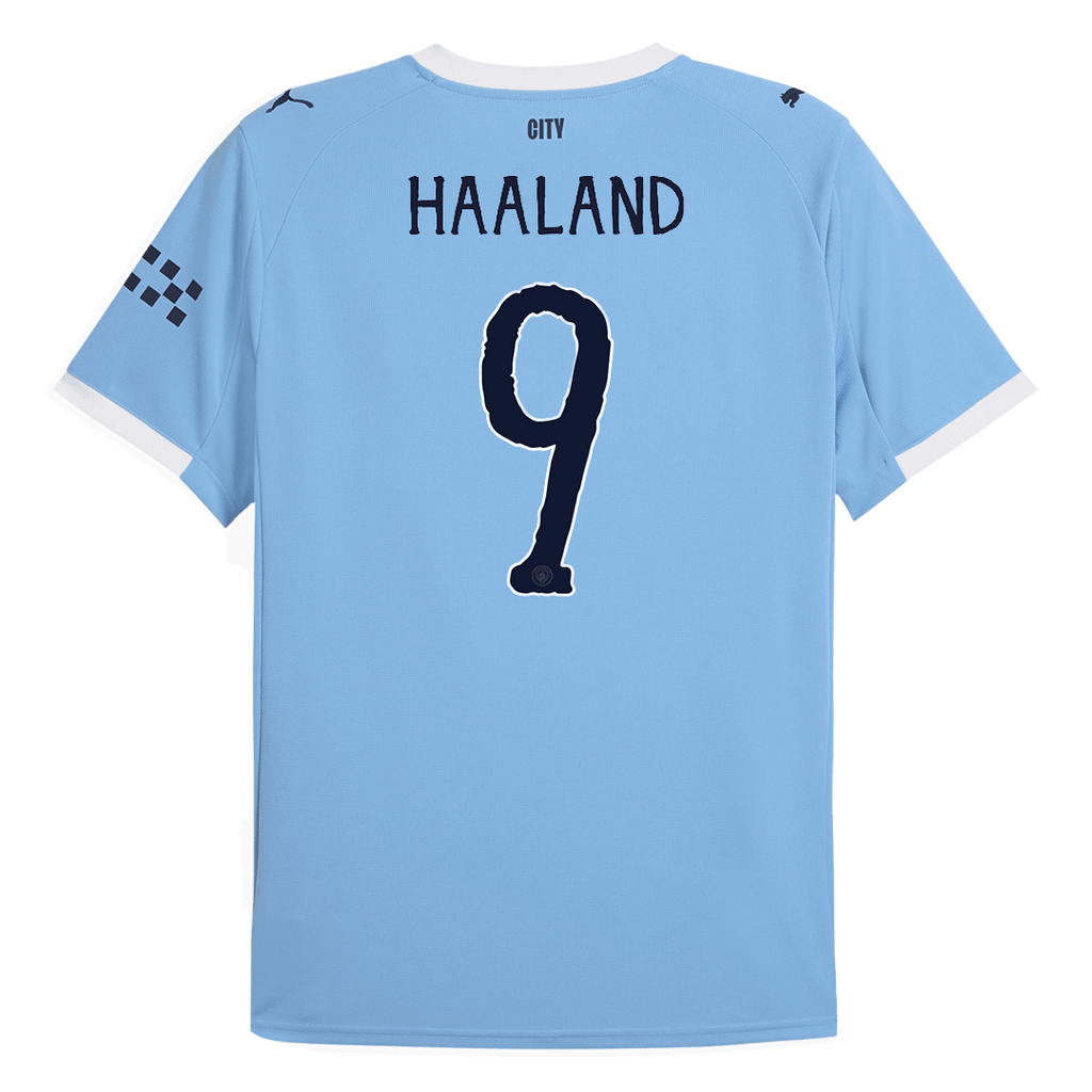HAALAND #9 Manchester City Domicile Maillot 2025/26 - Club World Cup Grande Taille