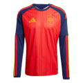 Espagne Domicile Maillot Manches Longues - Coupe du Monde 2026 Rouge Grande Taille