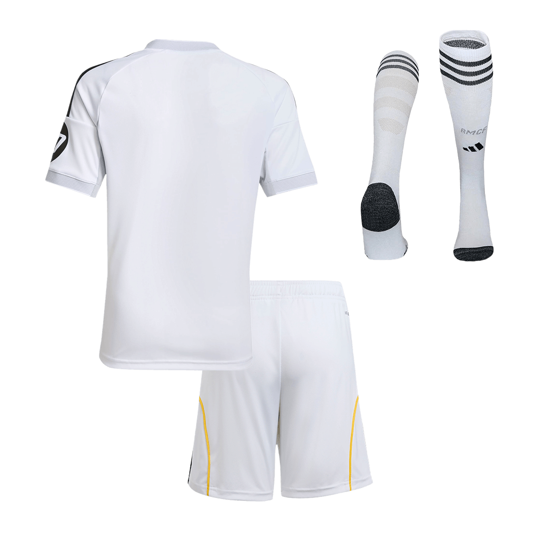 Real Madrid Domicile Maillot Kit 2025/26 Junior Blanc