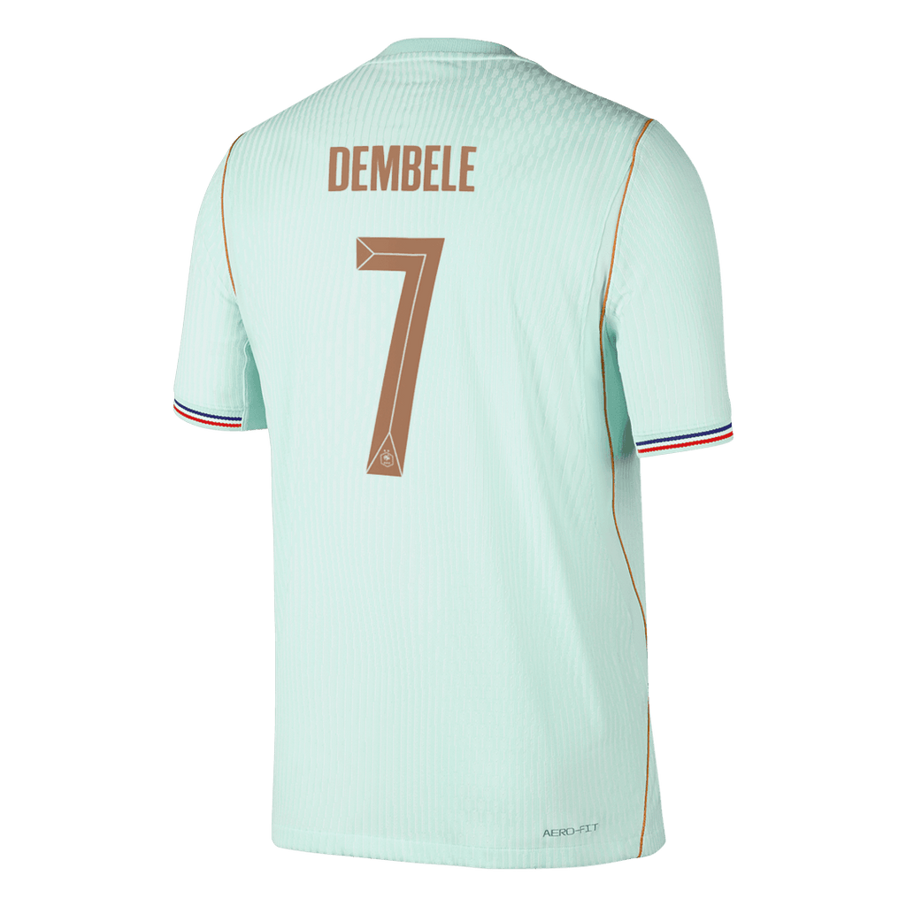 DEMBELE #7 France Extérieur Maillot - Coupe du Monde 2026 Vert Joueur
