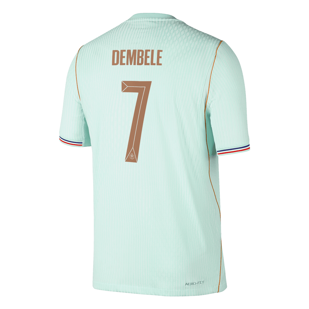 DEMBELE #7 France Extérieur Maillot - Coupe du Monde 2026 Vert Joueur