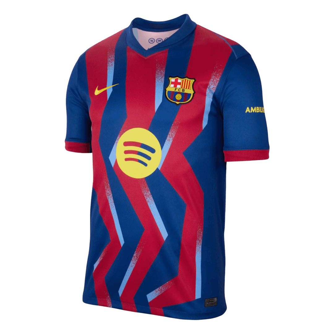 RAPHINHA #11 Barcelone Fourth Maillot 2025/26 Rouge&Bleu