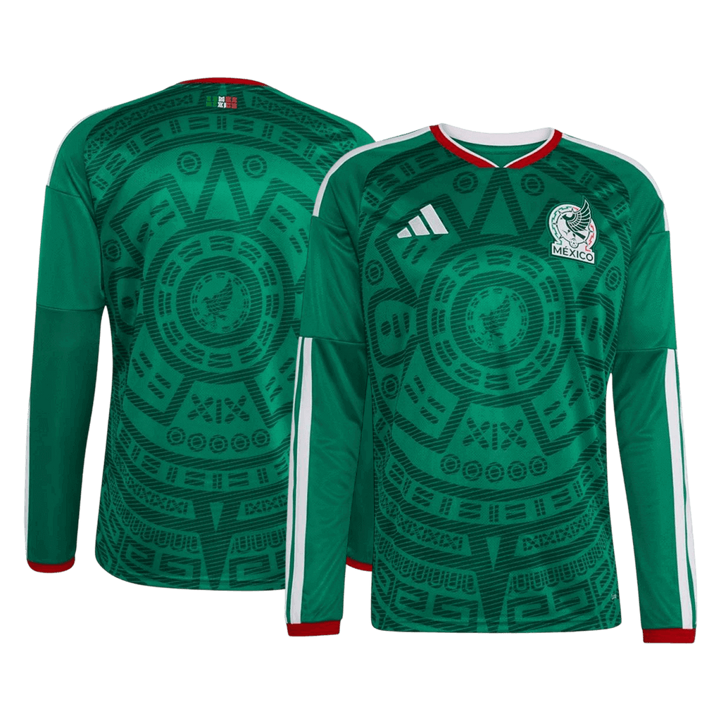 Mexique Domicile Maillot Manches Longues - Coupe du Monde 2026 Vert Grande Taille