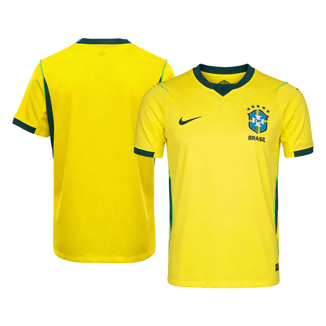 Brésil Domicile Maillot - Coupe du Monde 2026 Jaune Grande Taille