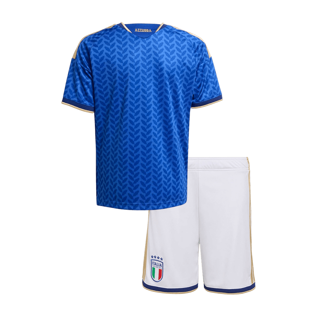 Italie Domicile Maillot Kit 2025/26 Junior Bleu